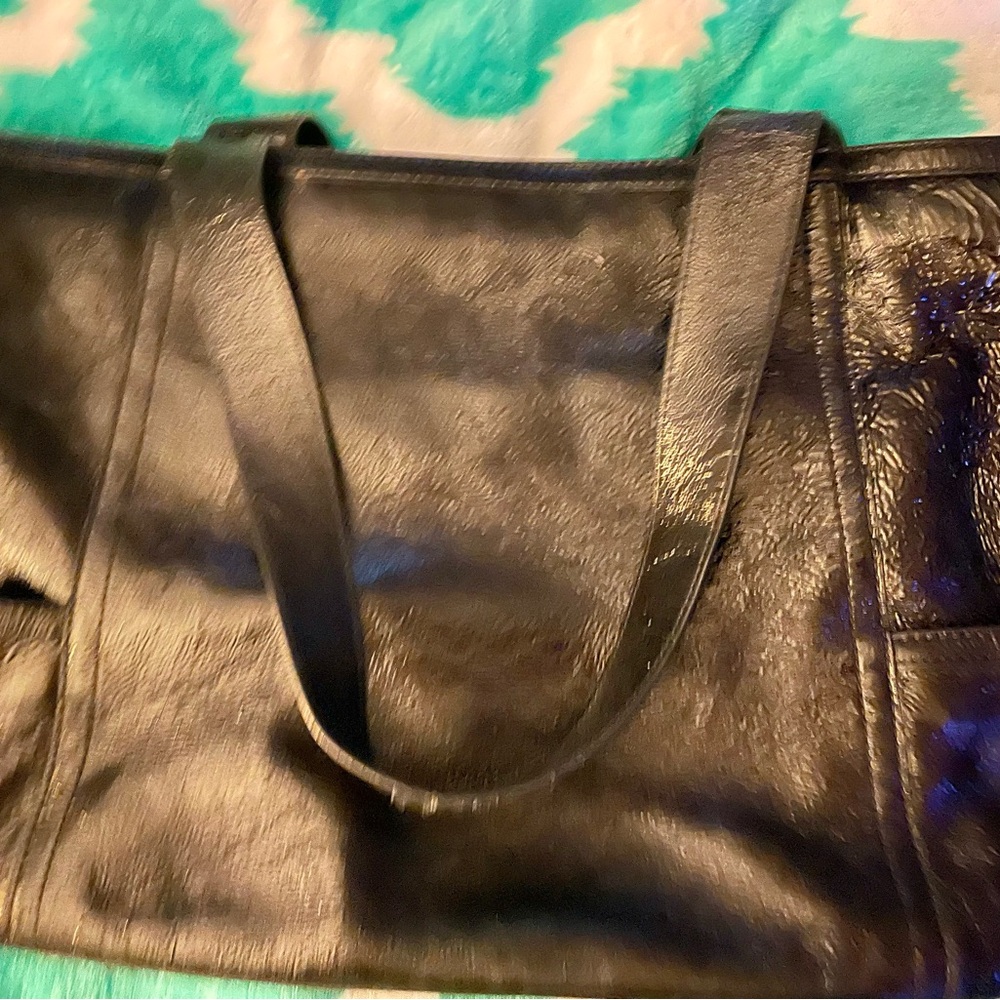 Cole Haan Black and Gold Shoulder Bag